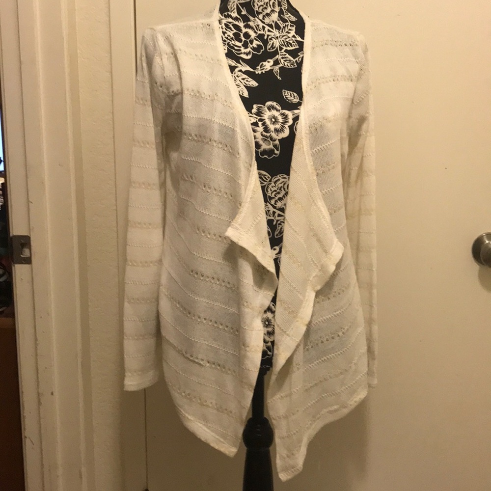 Karen Brooks Open Front Draped Cardigan